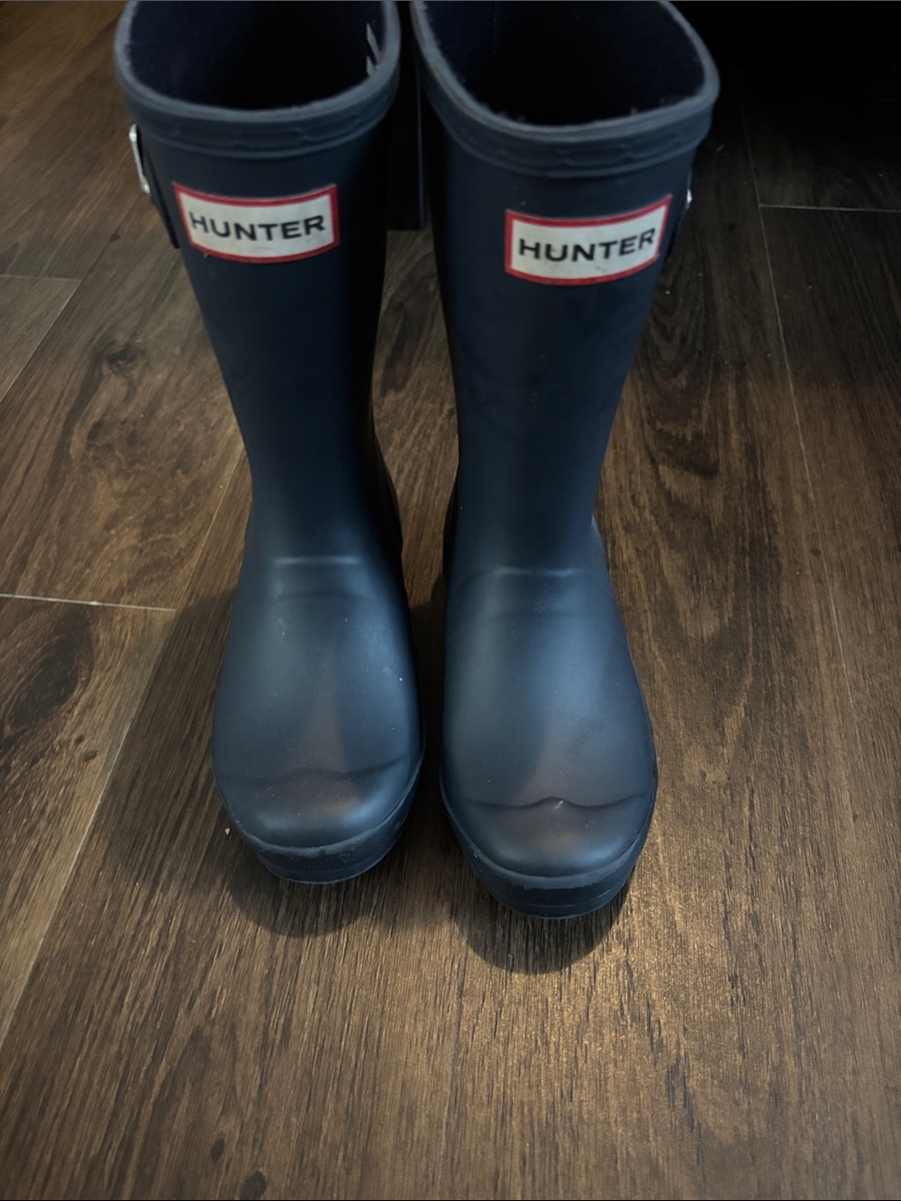 Hunter Kids Navy Blue Rain Boots